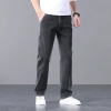 Factory direct sales of 2026 new summer thin high-end jeans for men, straight-leg loose stretch large-sized casual pants Application Scenario